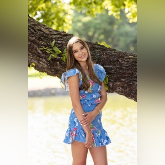 LoveShackFancy Sonora in Marine blue Sz XXS - Picture 1 of 1